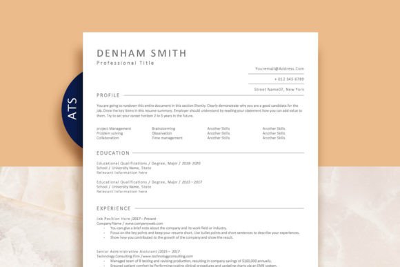 Download ATS Minimalist Resume Template - Premium Bundle